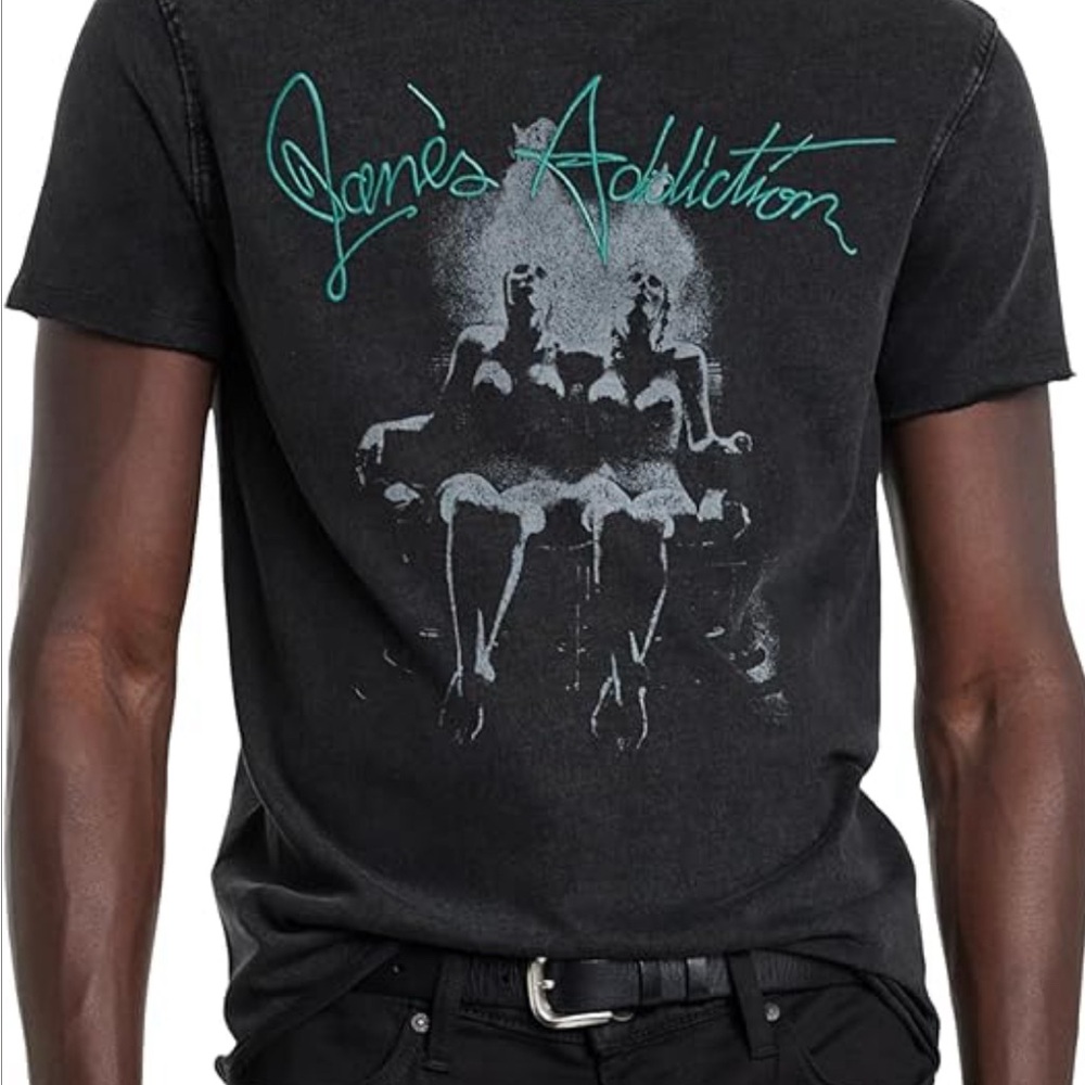 John Varvatos Black Graphic Tee